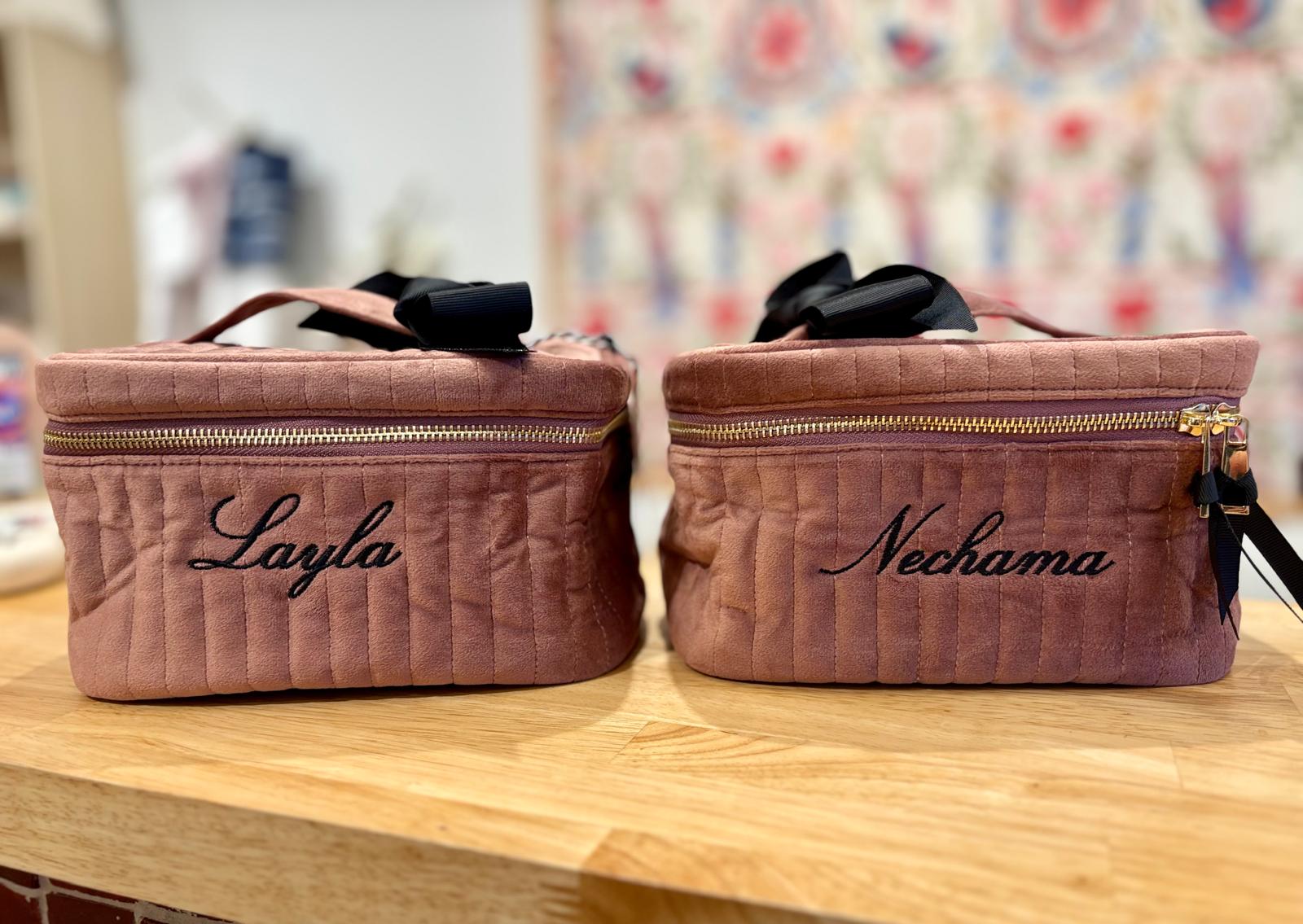 My Makeup Quilted Velvet Cosmetic Box
