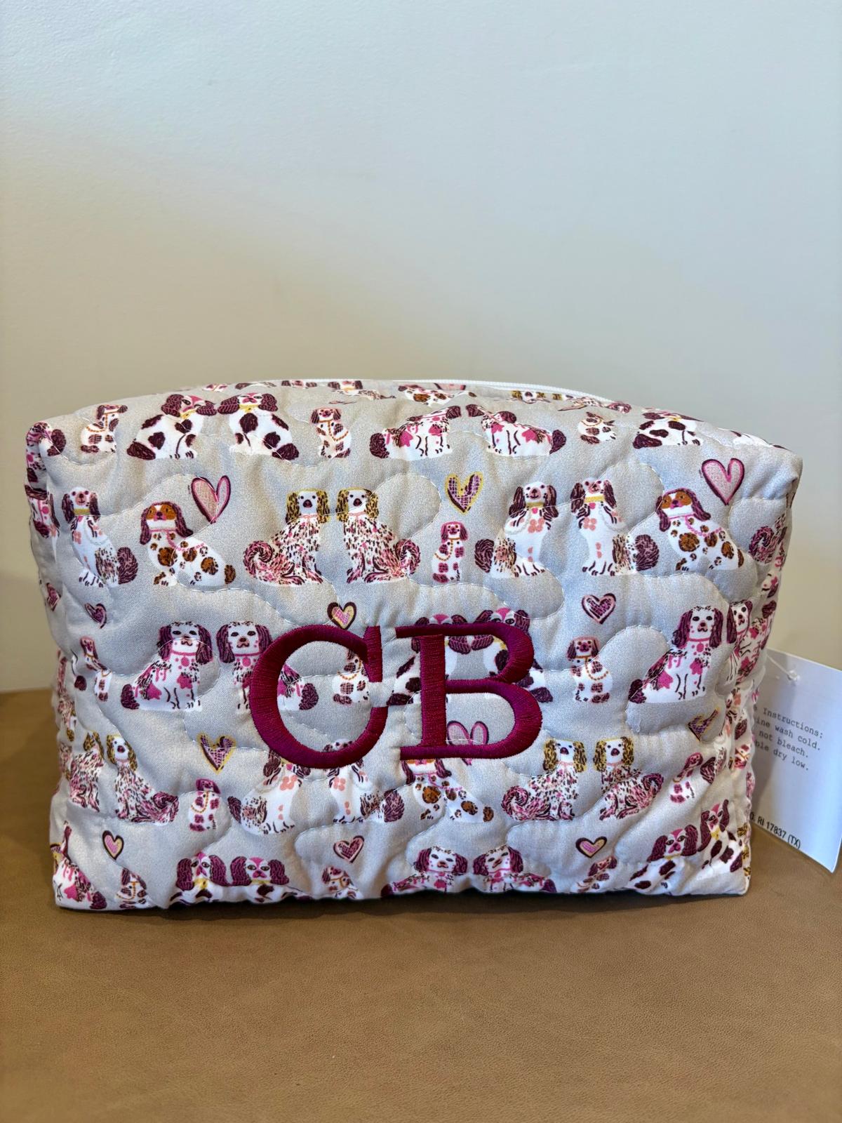 Quilted Makeup Bag