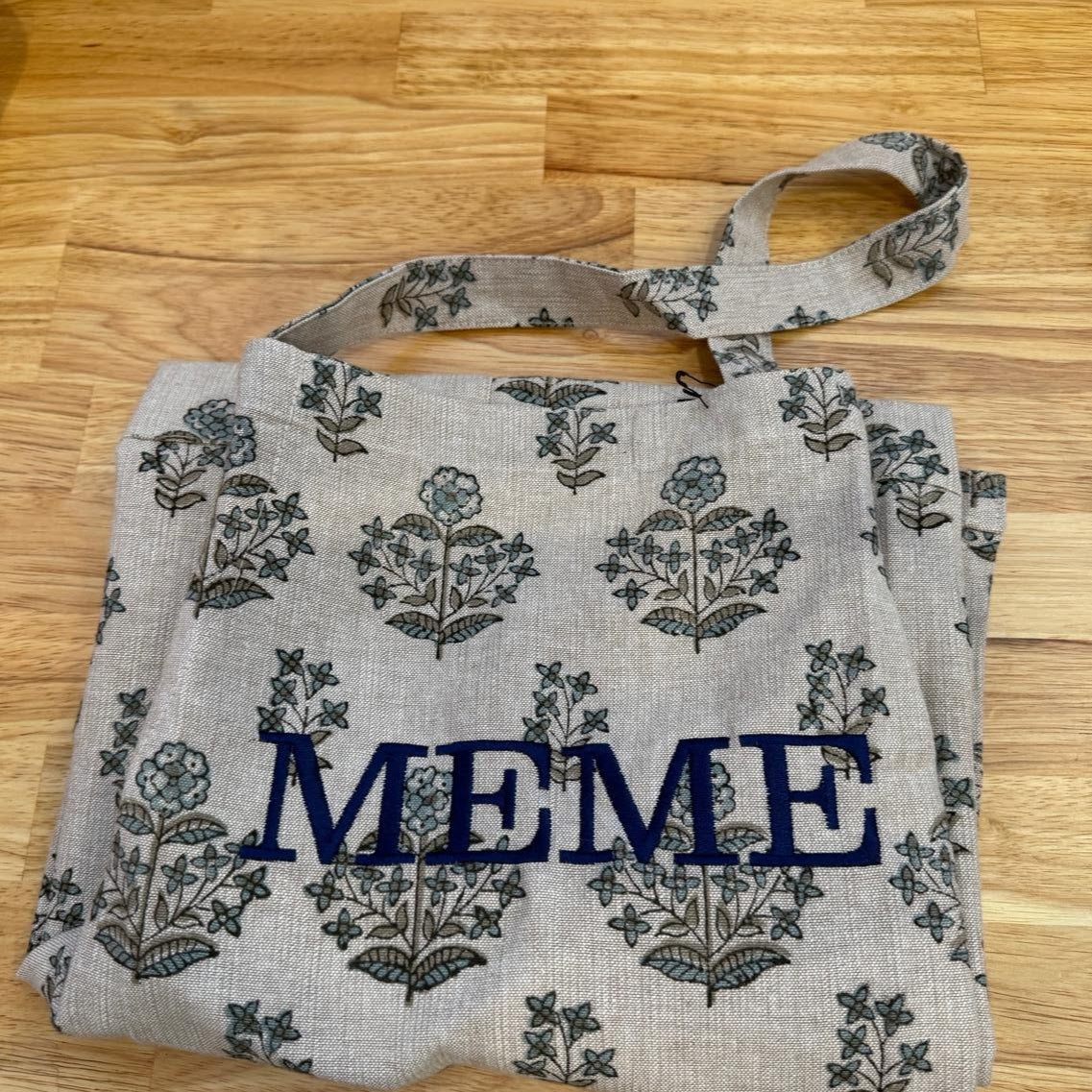 Salvia Block Print Apron