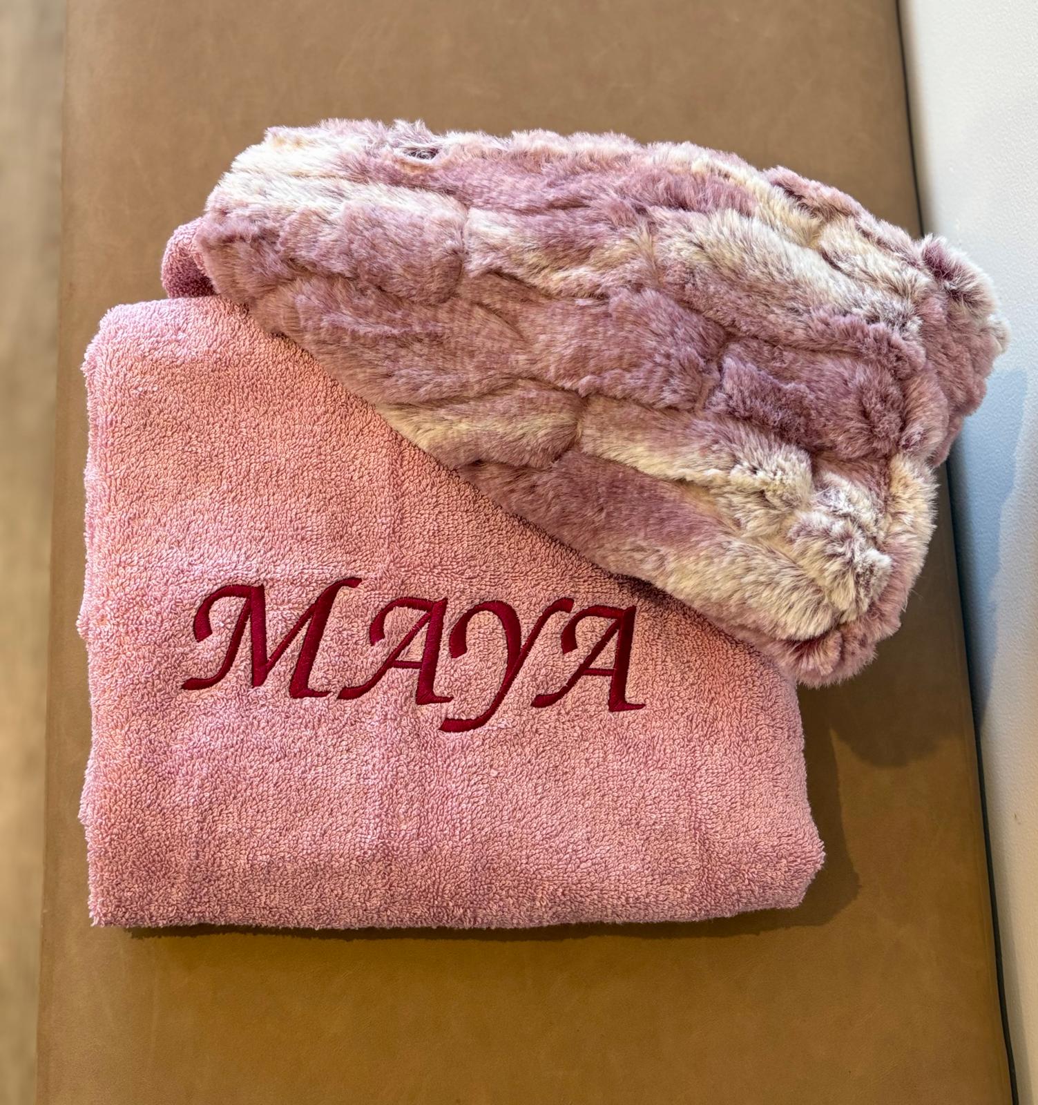 Plush Minky Hooded Towel