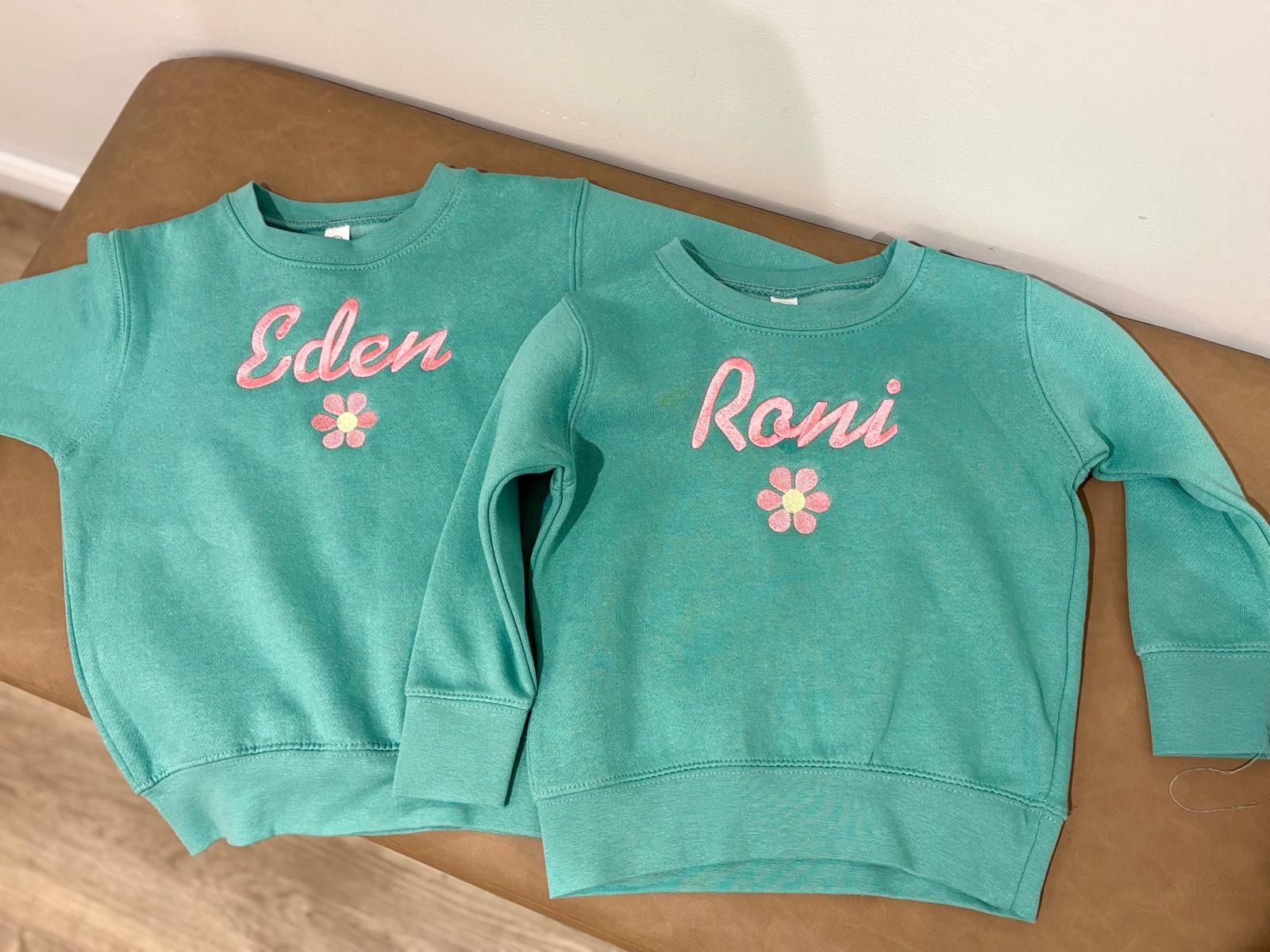 Crewneck Sweatshirt + Embroidery