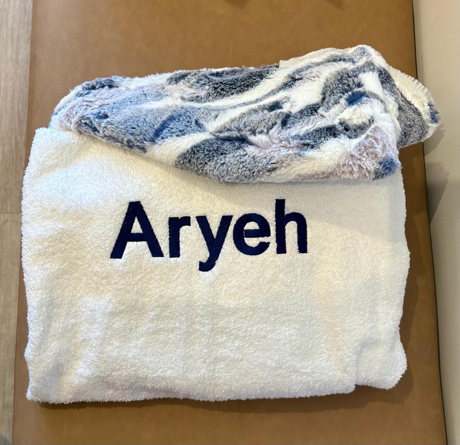 Plush Minky Hooded Towel