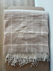 Window Pane Fringe Throw