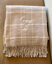 Window Pane Fringe Throw