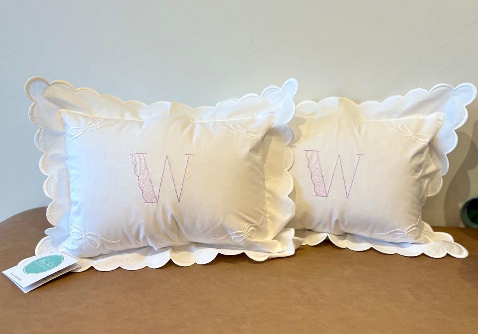 Double Thick Scalloped Baby/Boudoir Pillow Shams and Insert