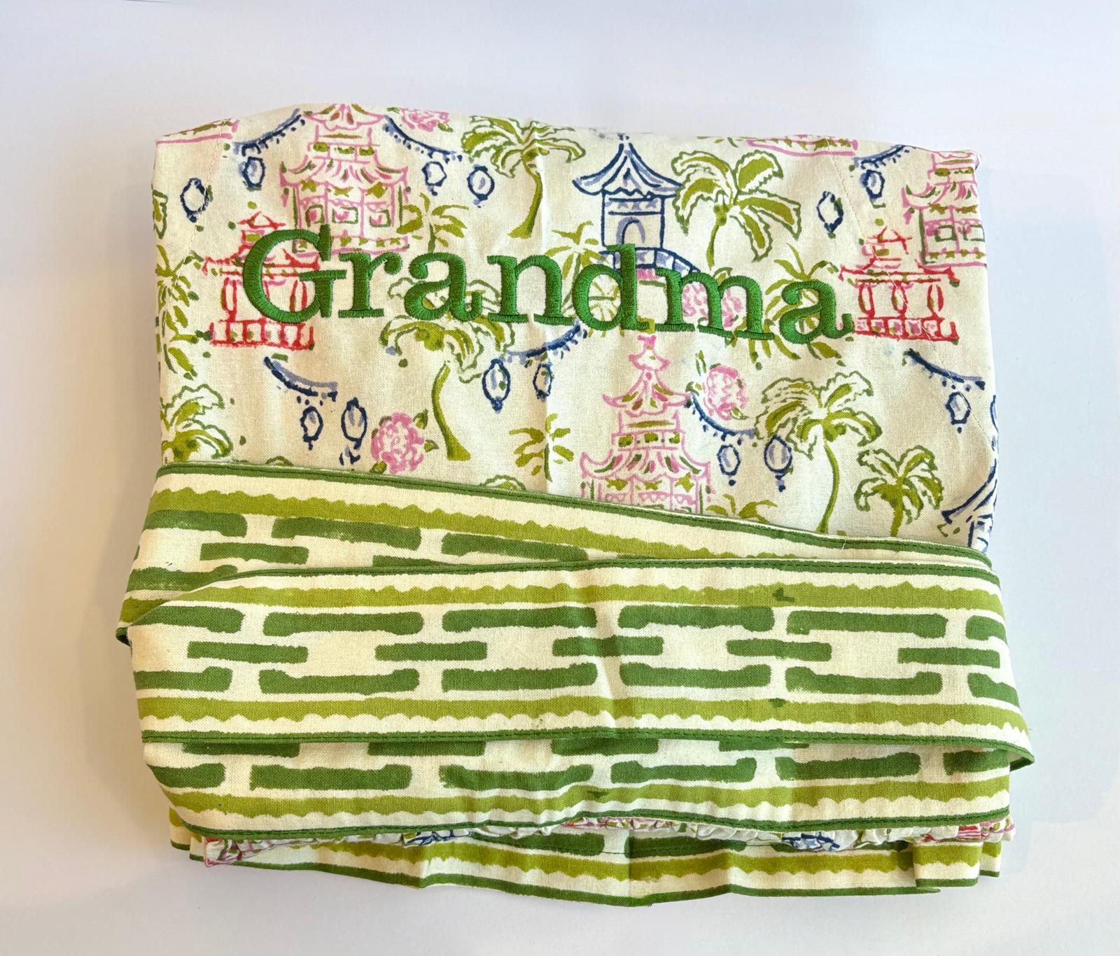 Cotton Print Apron