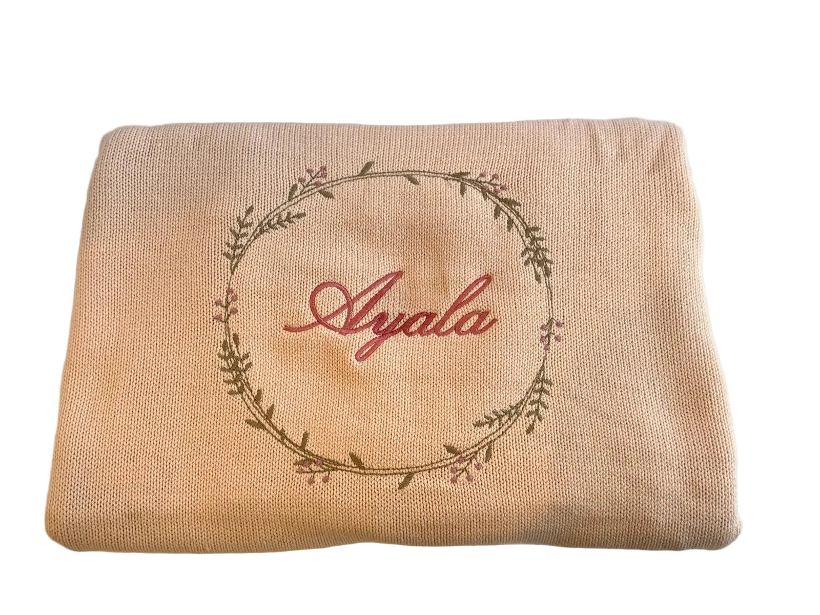 Embroidered Double Sided Blanket
