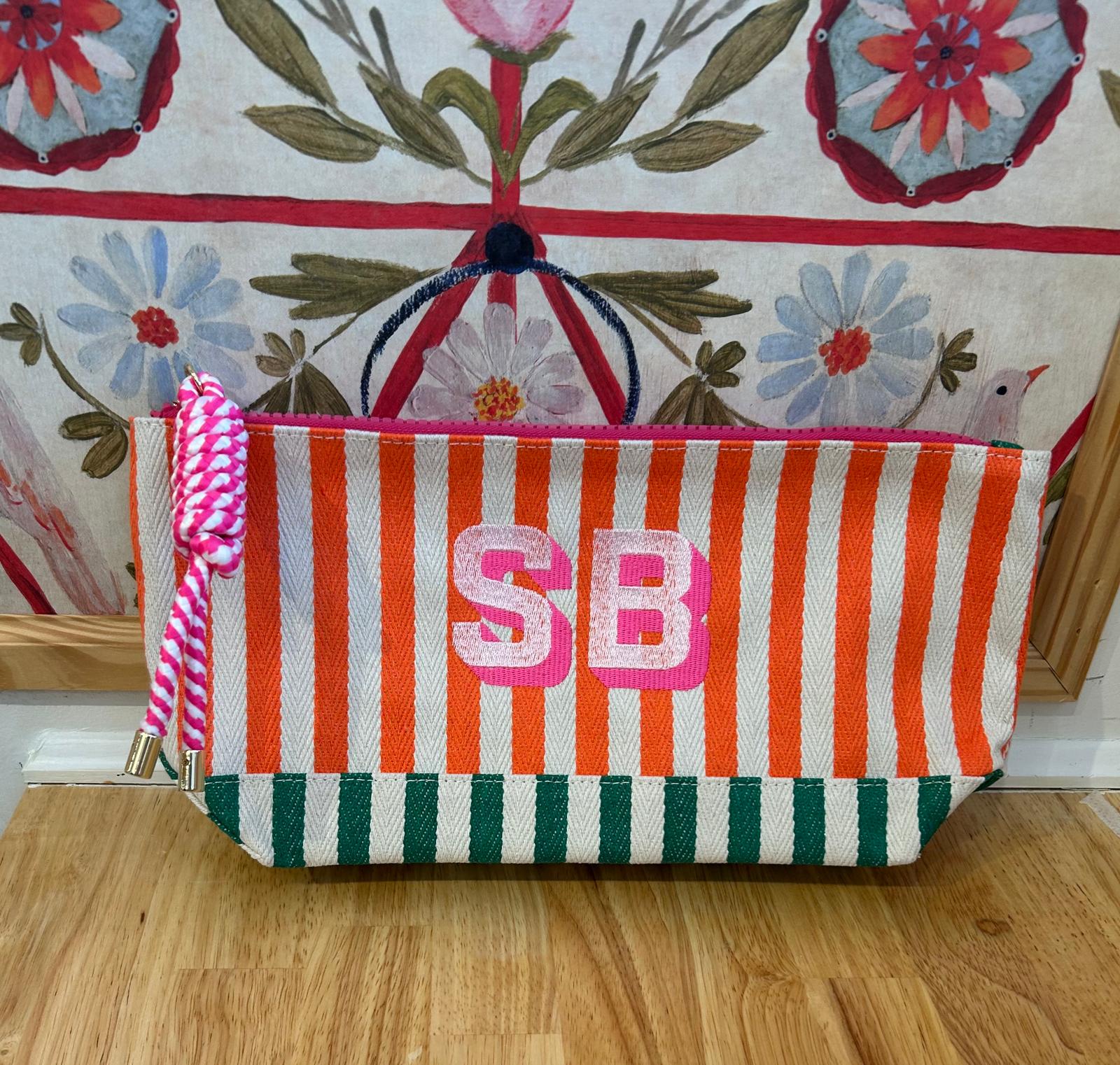 Port Stripe Pouch