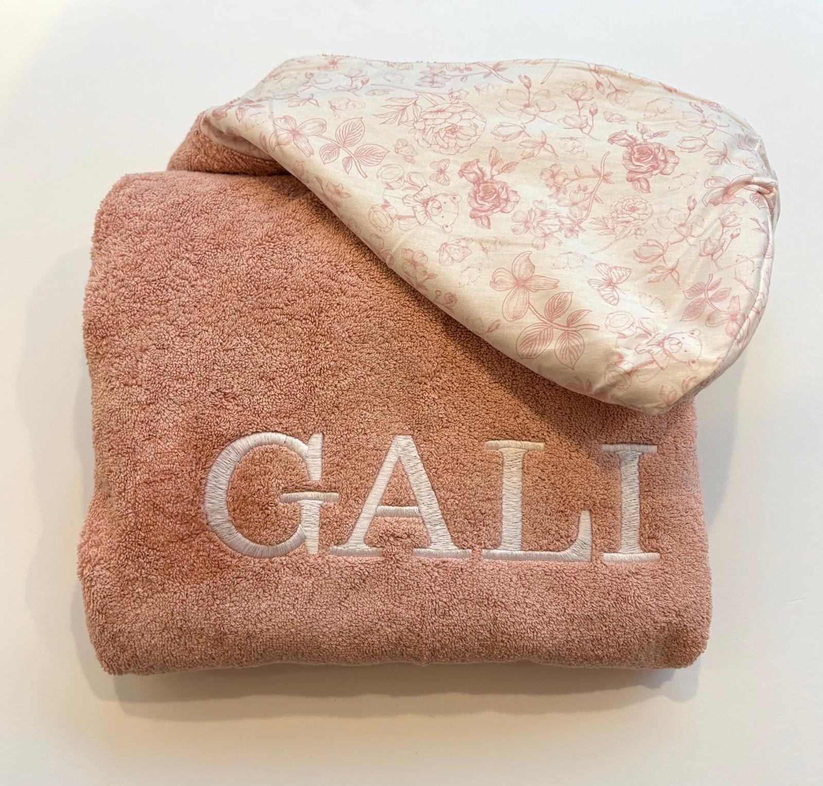 Toile Hooded Bath Towel
