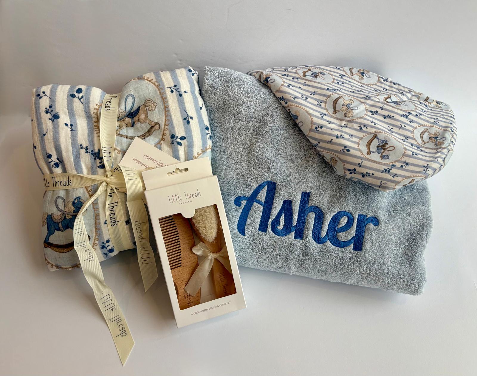 Rocking Horse Hooded Bath Towel