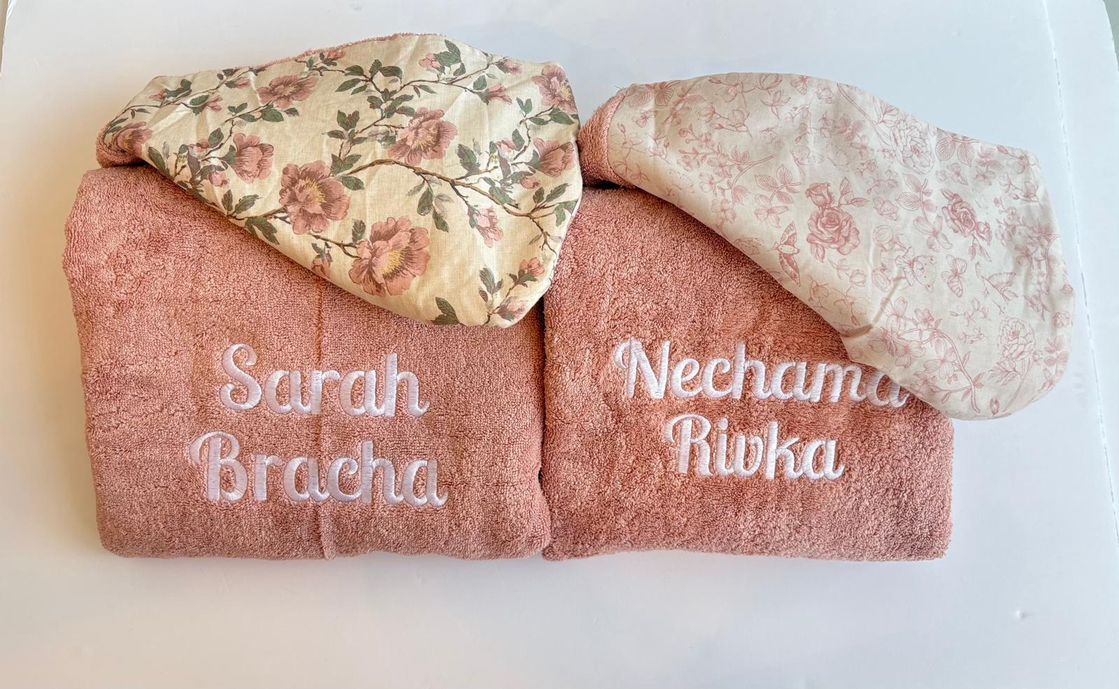 Blush Meadow Hooded Bath Towel