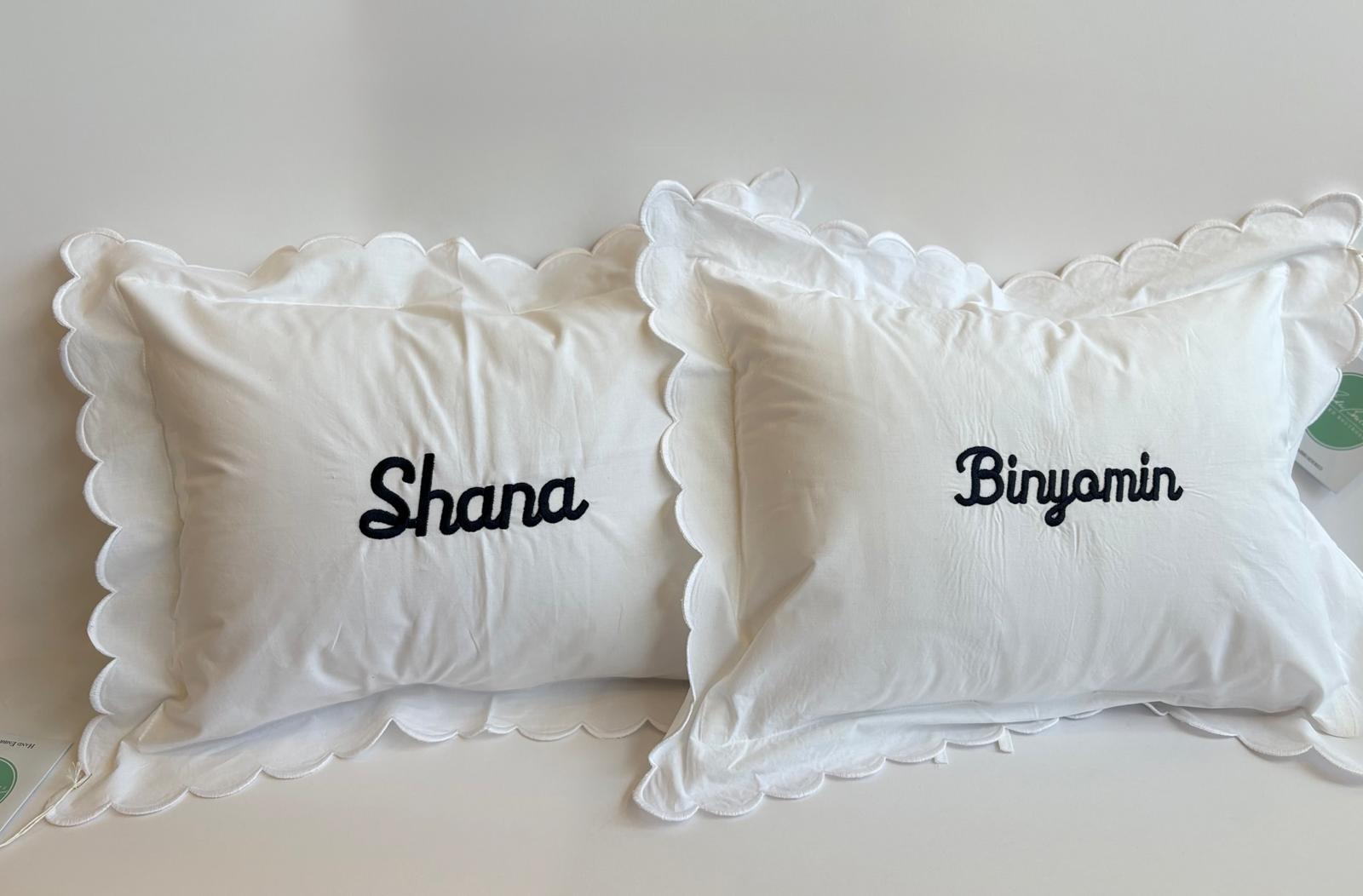 Double Thick Scalloped Baby/Boudoir Pillow Shams and Insert