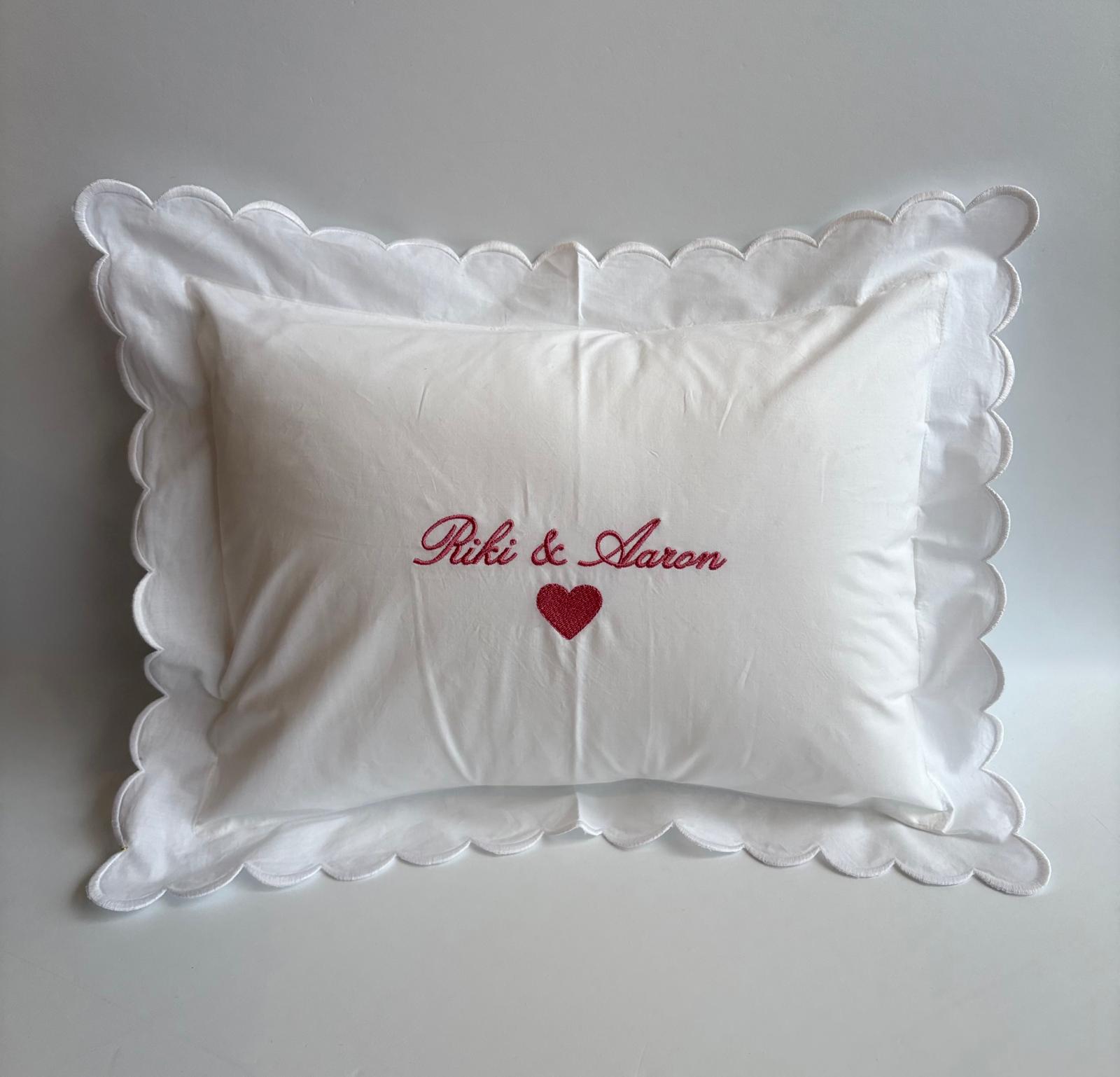 Double Thick Scalloped Baby/Boudoir Pillow Shams and Insert
