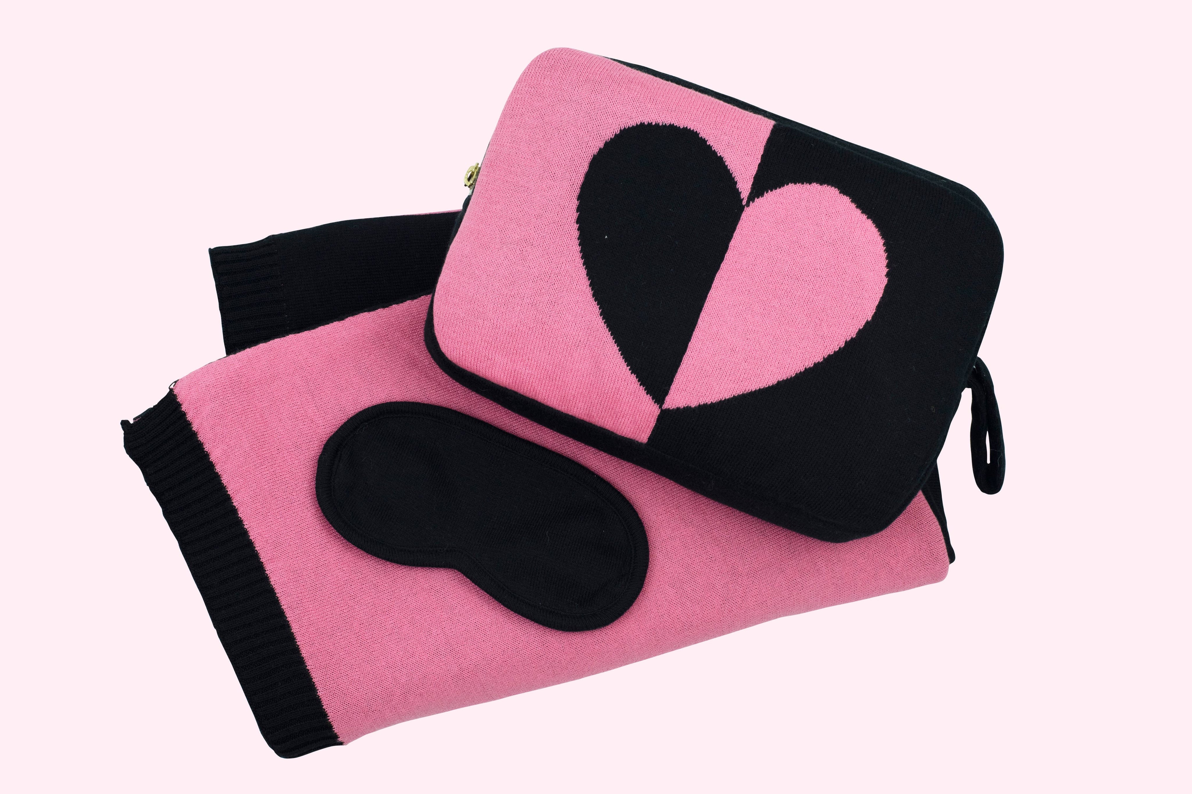 Travel Blanket Eye Mask Set