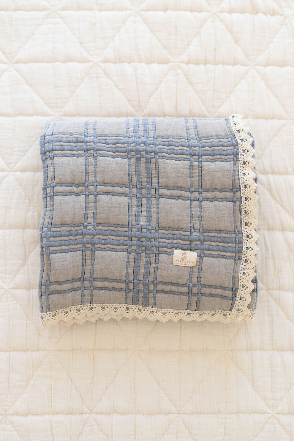 French Plaid Baby Quilt