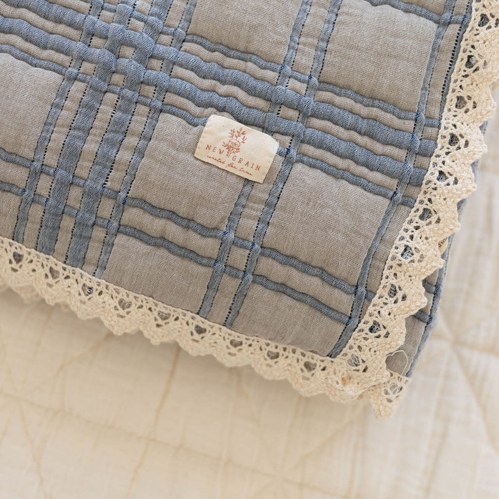 French Plaid Baby Quilt