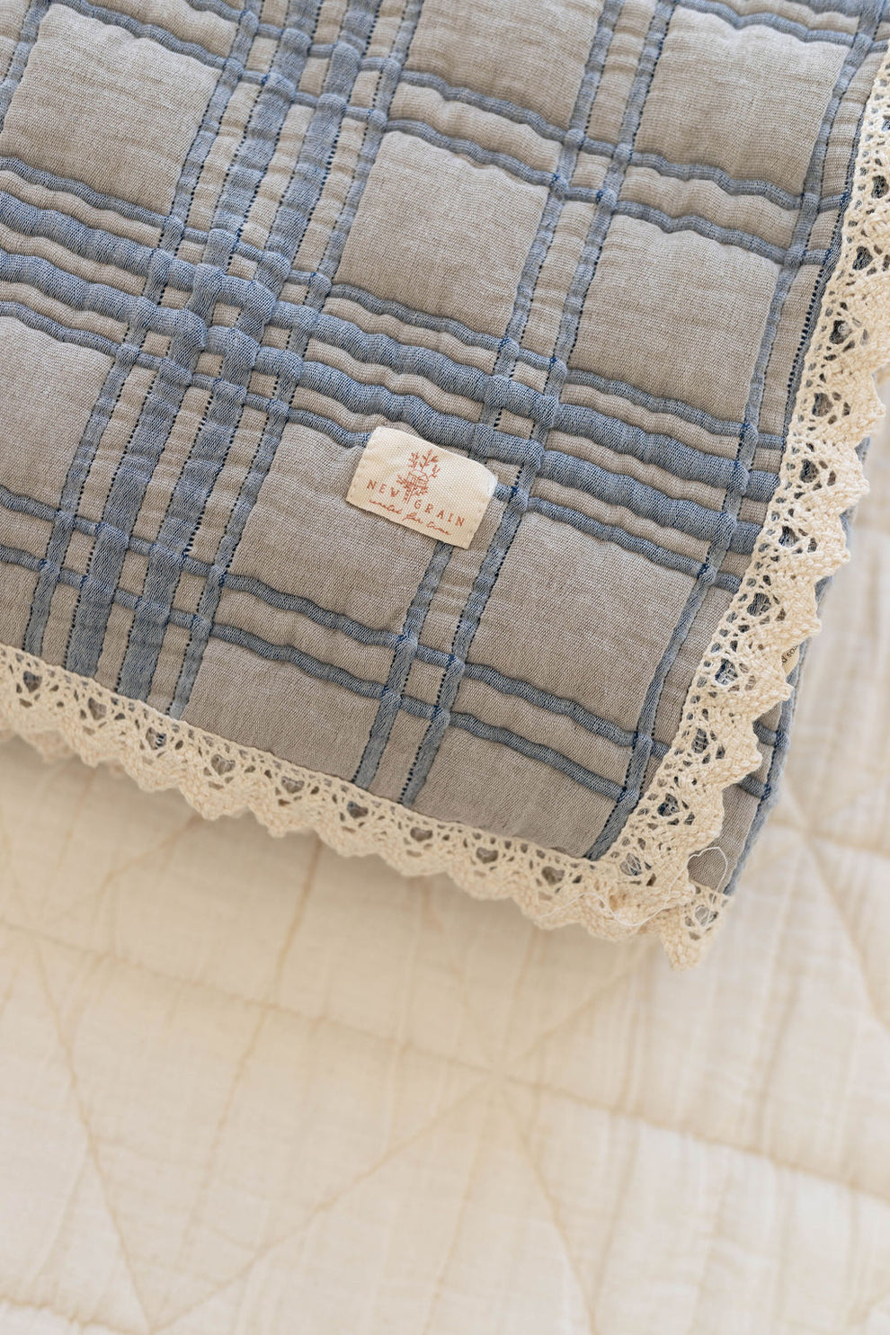 French Plaid Baby Quilt