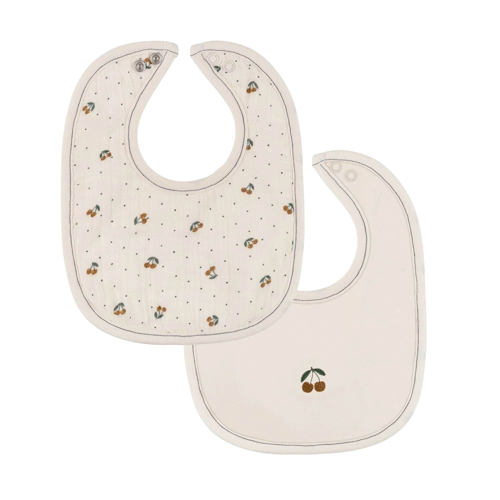Cherry Print 2 Pack Bibs