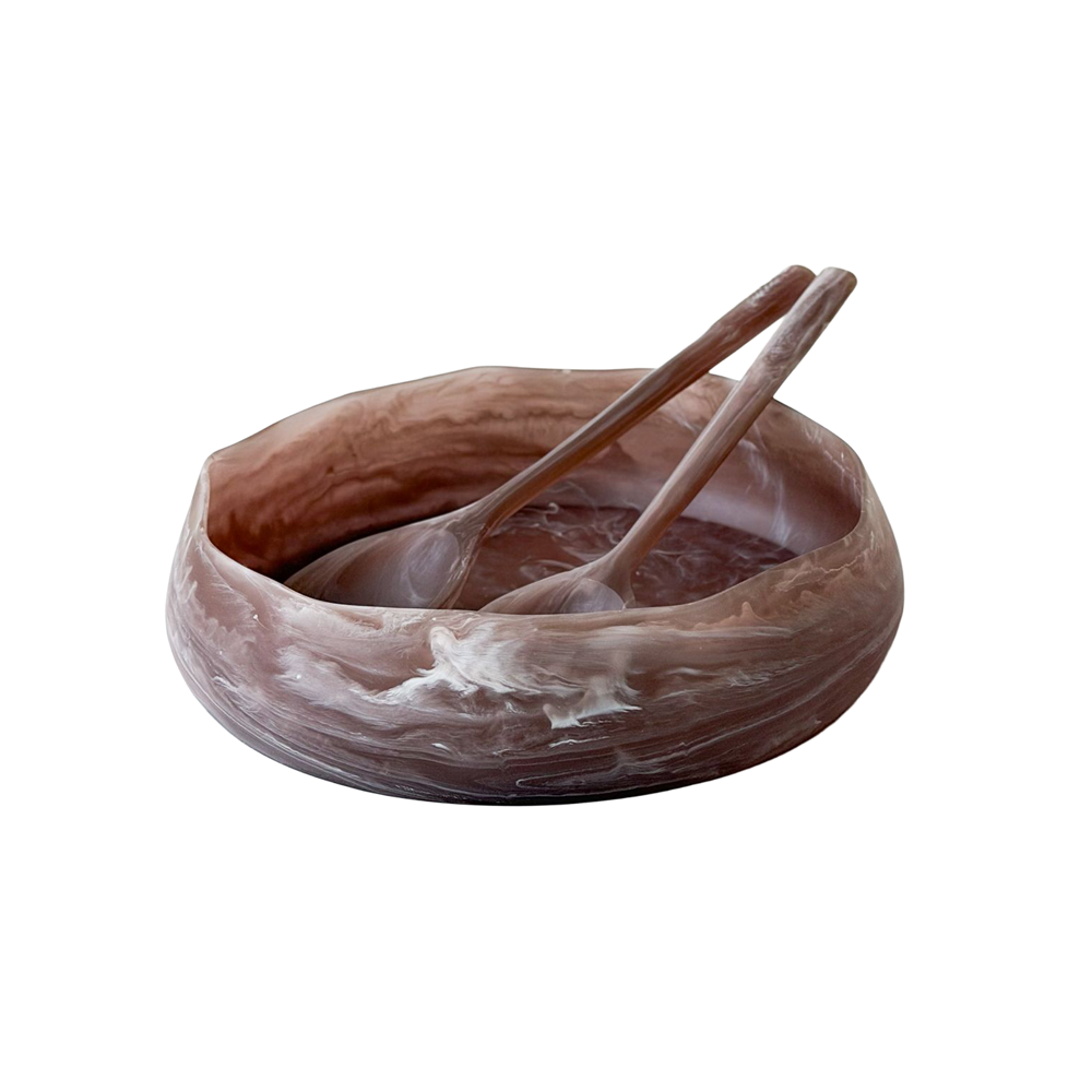 Resin Taupe Bowl