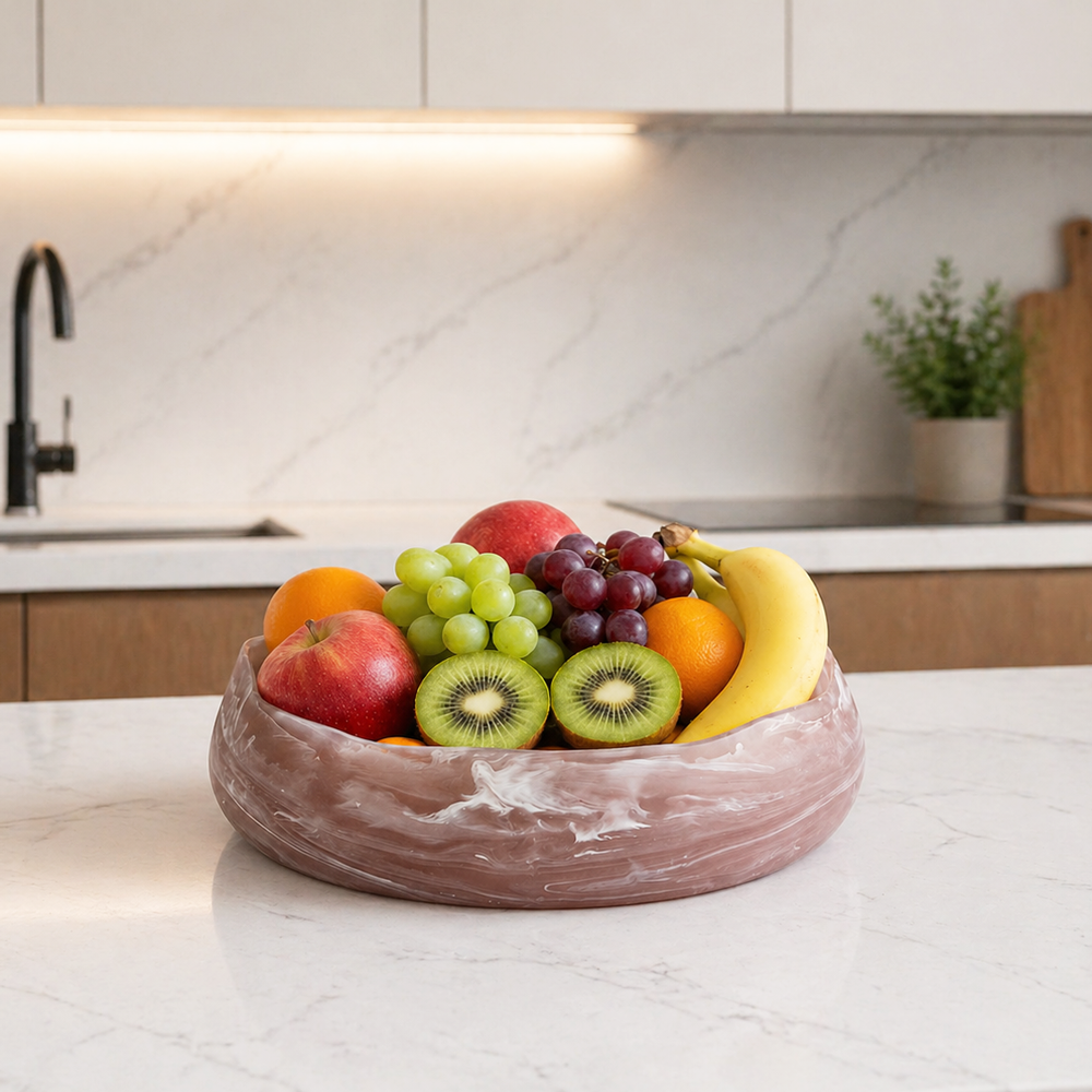 Resin Taupe Bowl