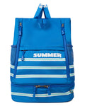 Striped Summer Camp Backpack