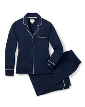 Women’s Pima Pajama Set in Navy.