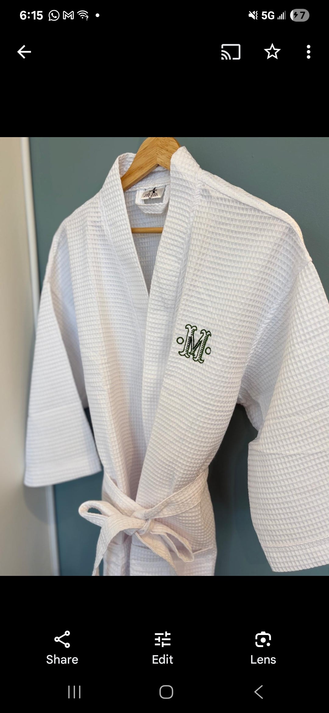 Long Kimono Waffle Robe