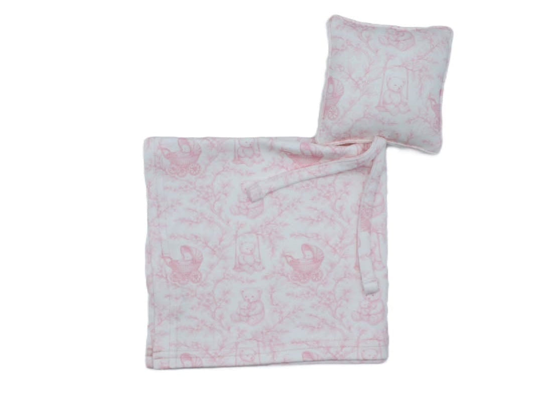 Teddy Toile Baby Lovey