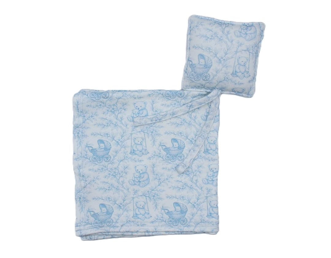 Teddy Toile Baby Lovey