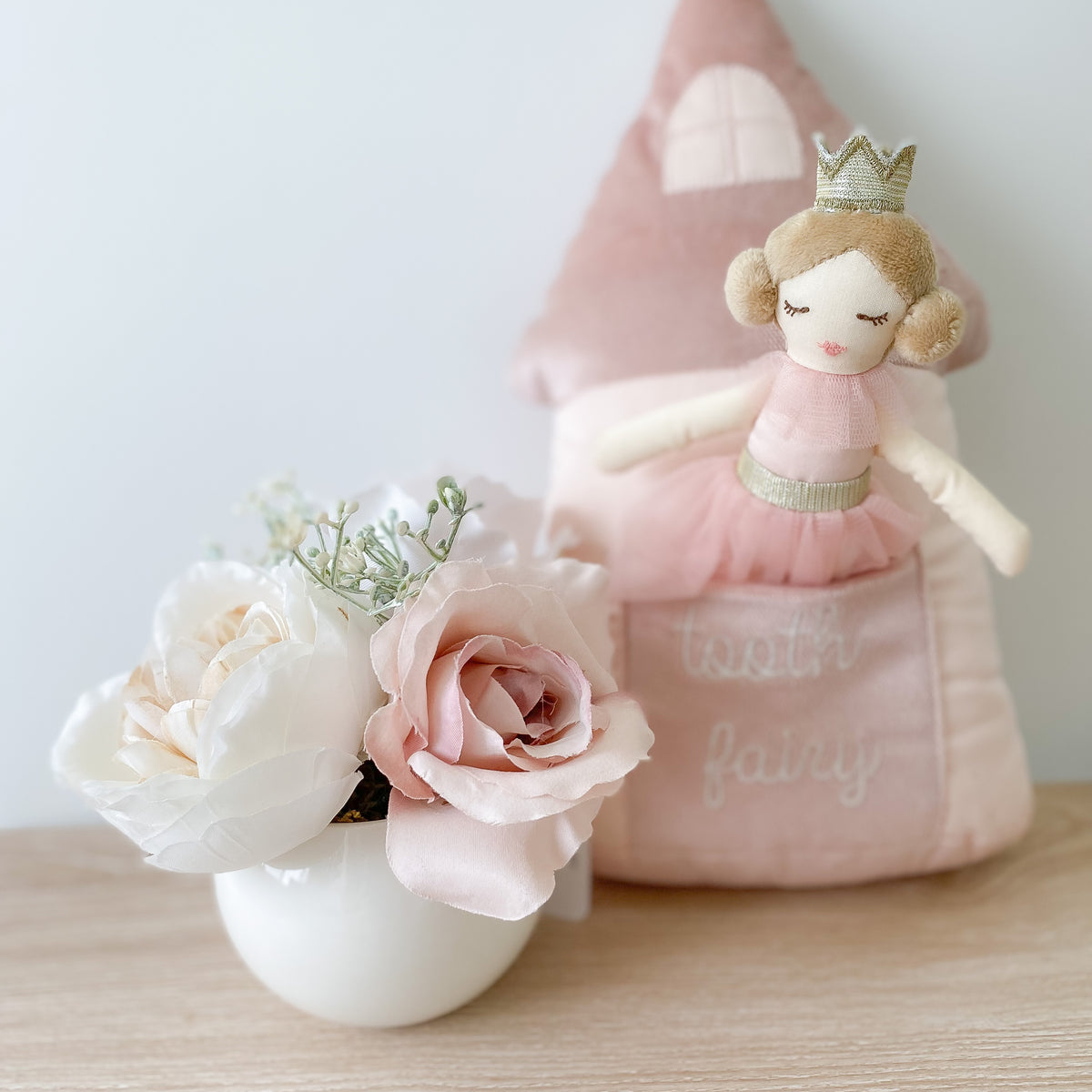 Princess Castle Tooth Fairy Pillow Set