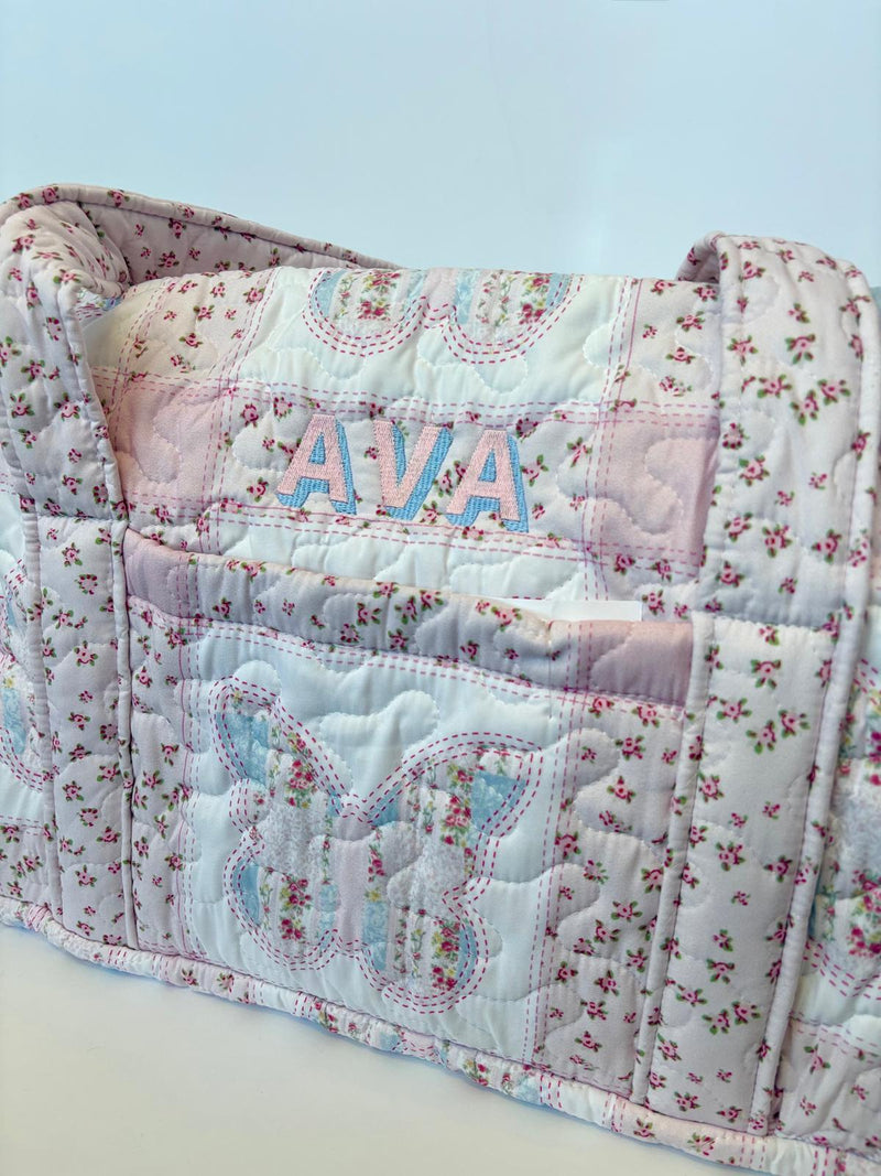 Quilted Weekender Duffel Bag