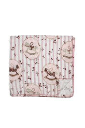 Rocking Horse Muslin Blanket