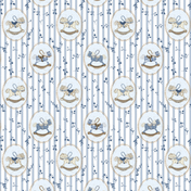 Rocking Horse Muslin Blanket