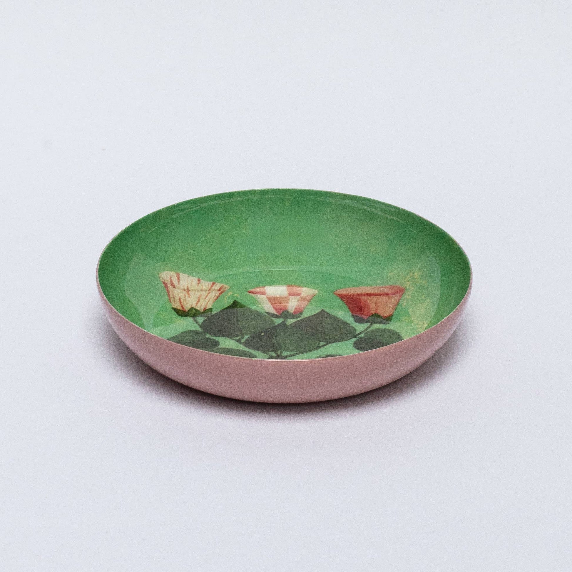 Round Enamel Decorative Tray
