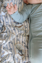 Rocking Horse Muslin Blanket