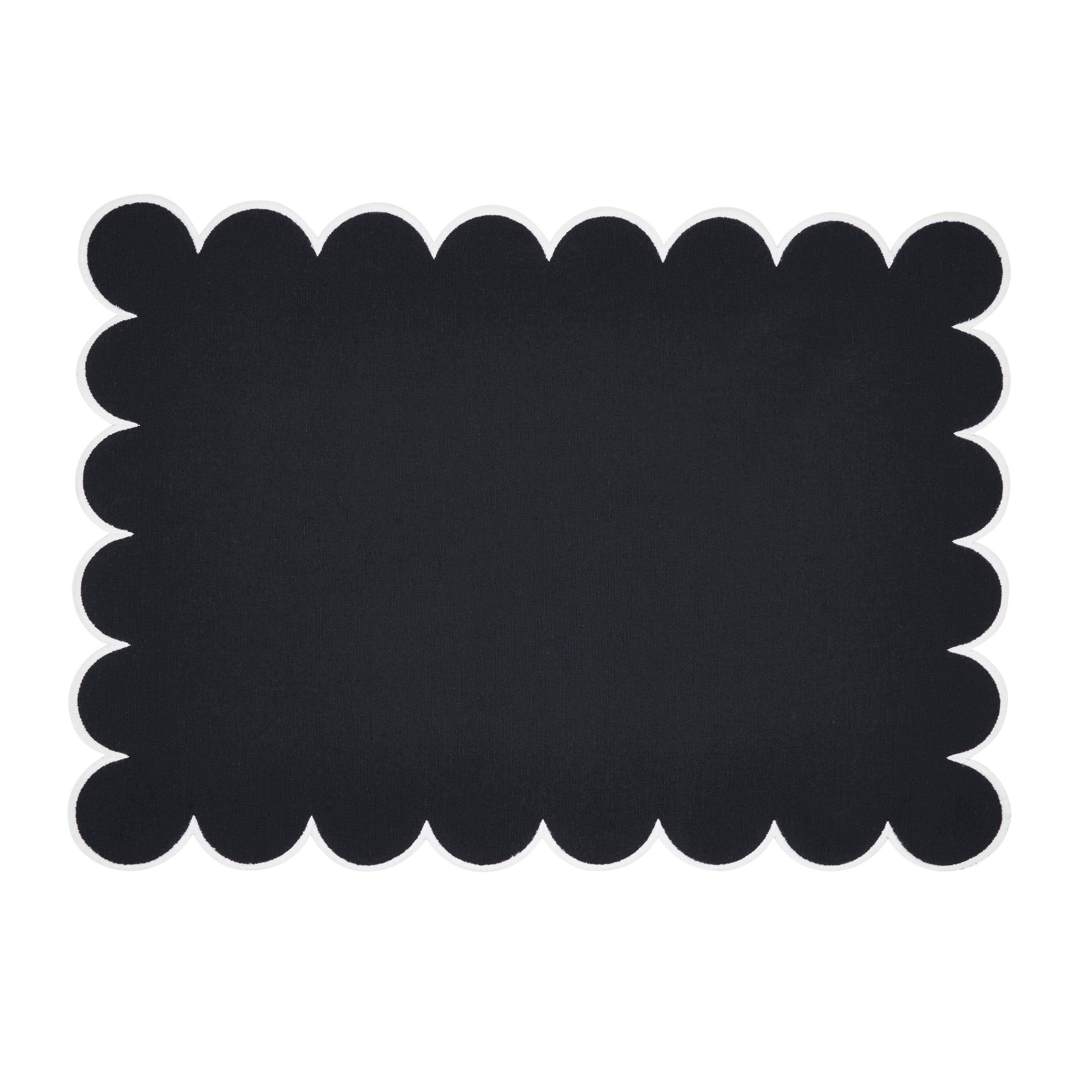 Scalloped Hem Placemat| Set of 4
