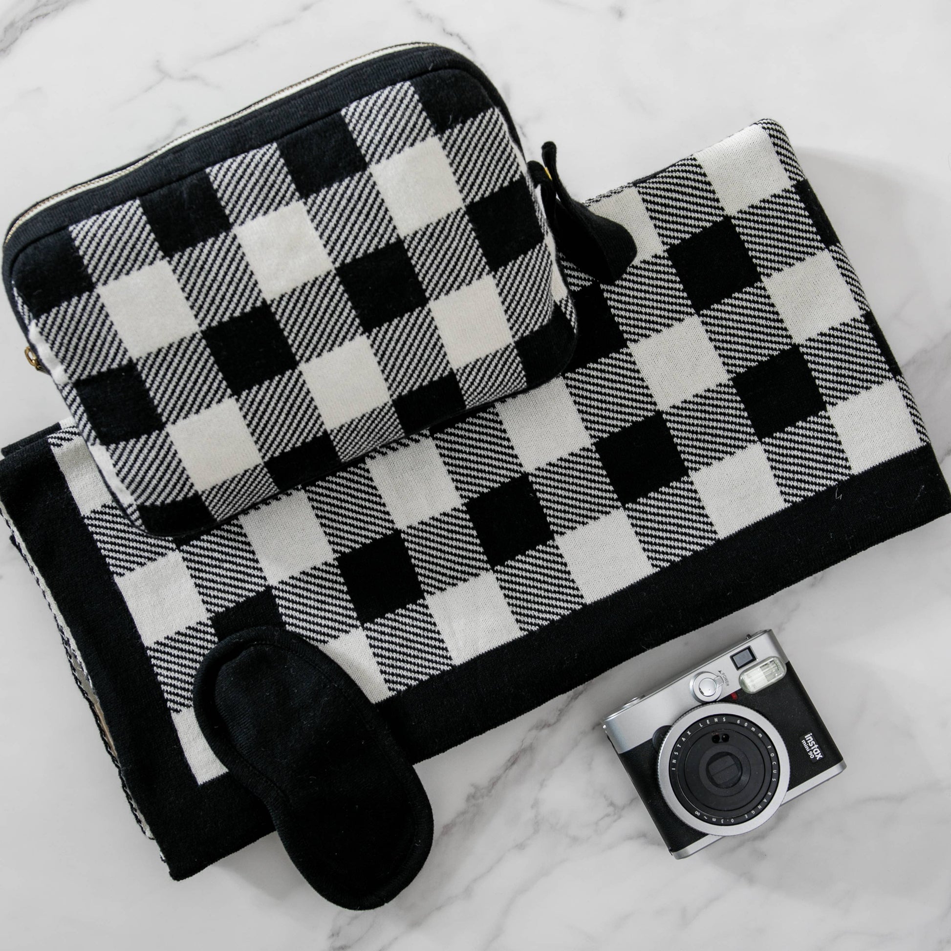 Travel Blanket Eye Mask Set