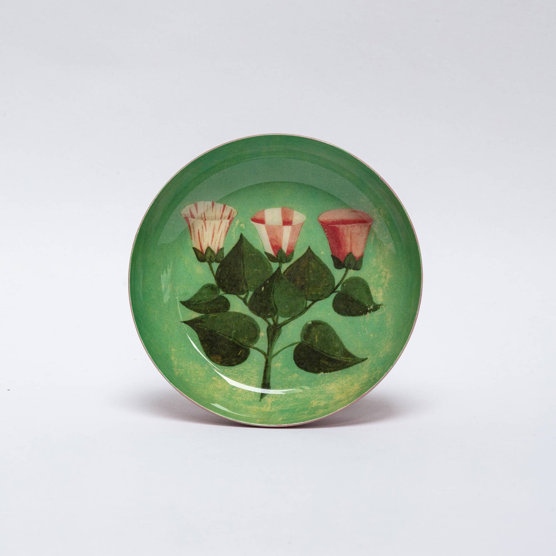 Round Enamel Decorative Tray