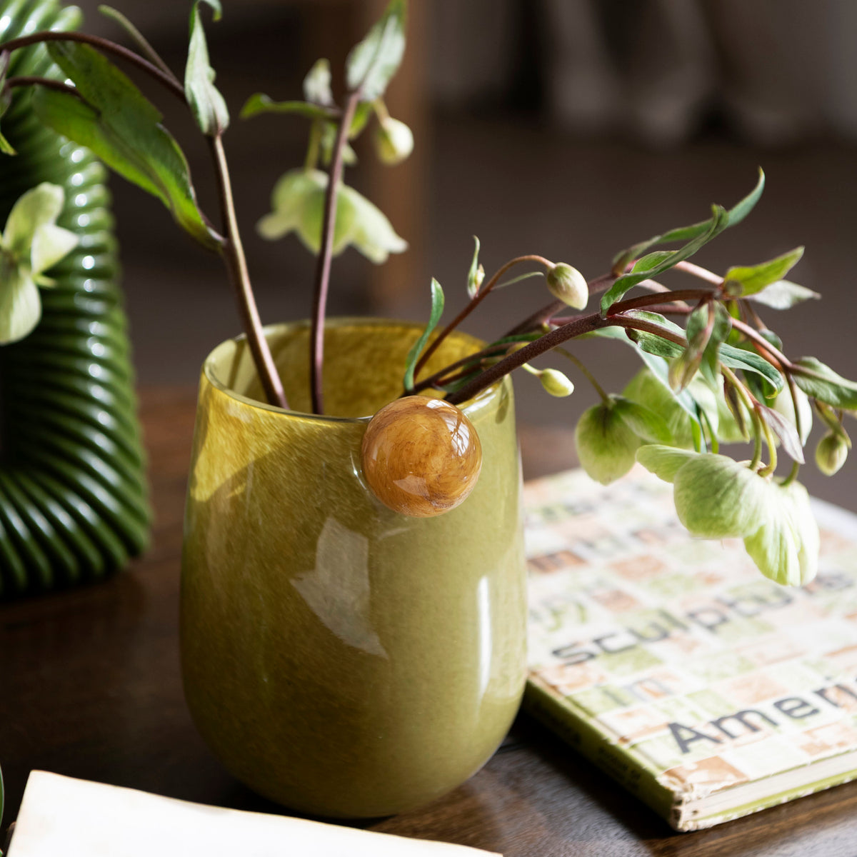 Verdant Ball Glass Vase