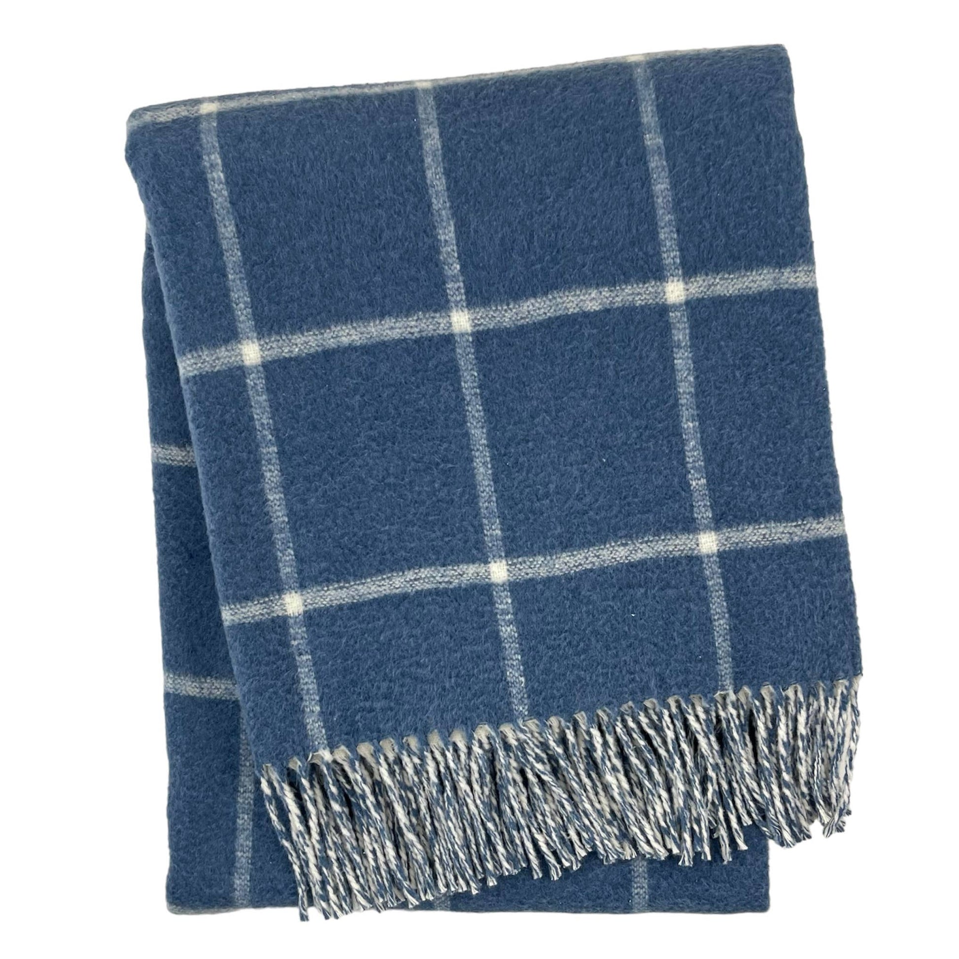 Window Pane Fringe Throw