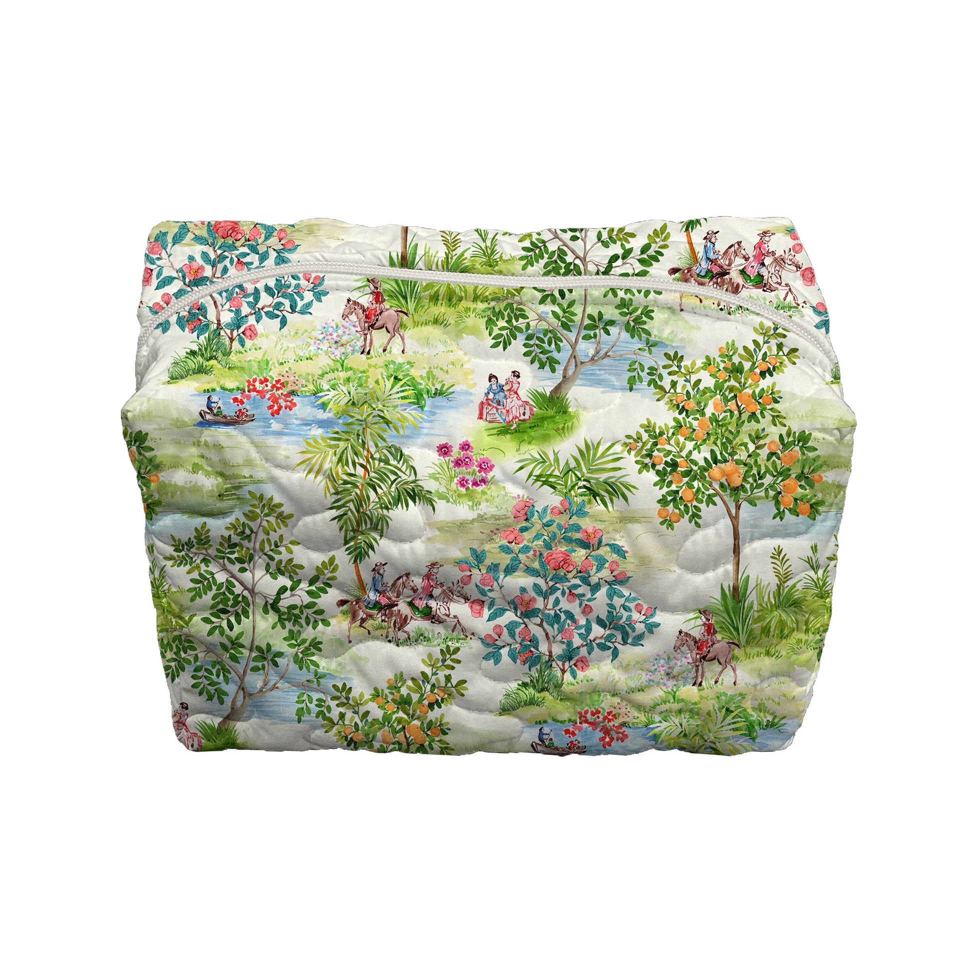 Positano Toile Makeup Bag