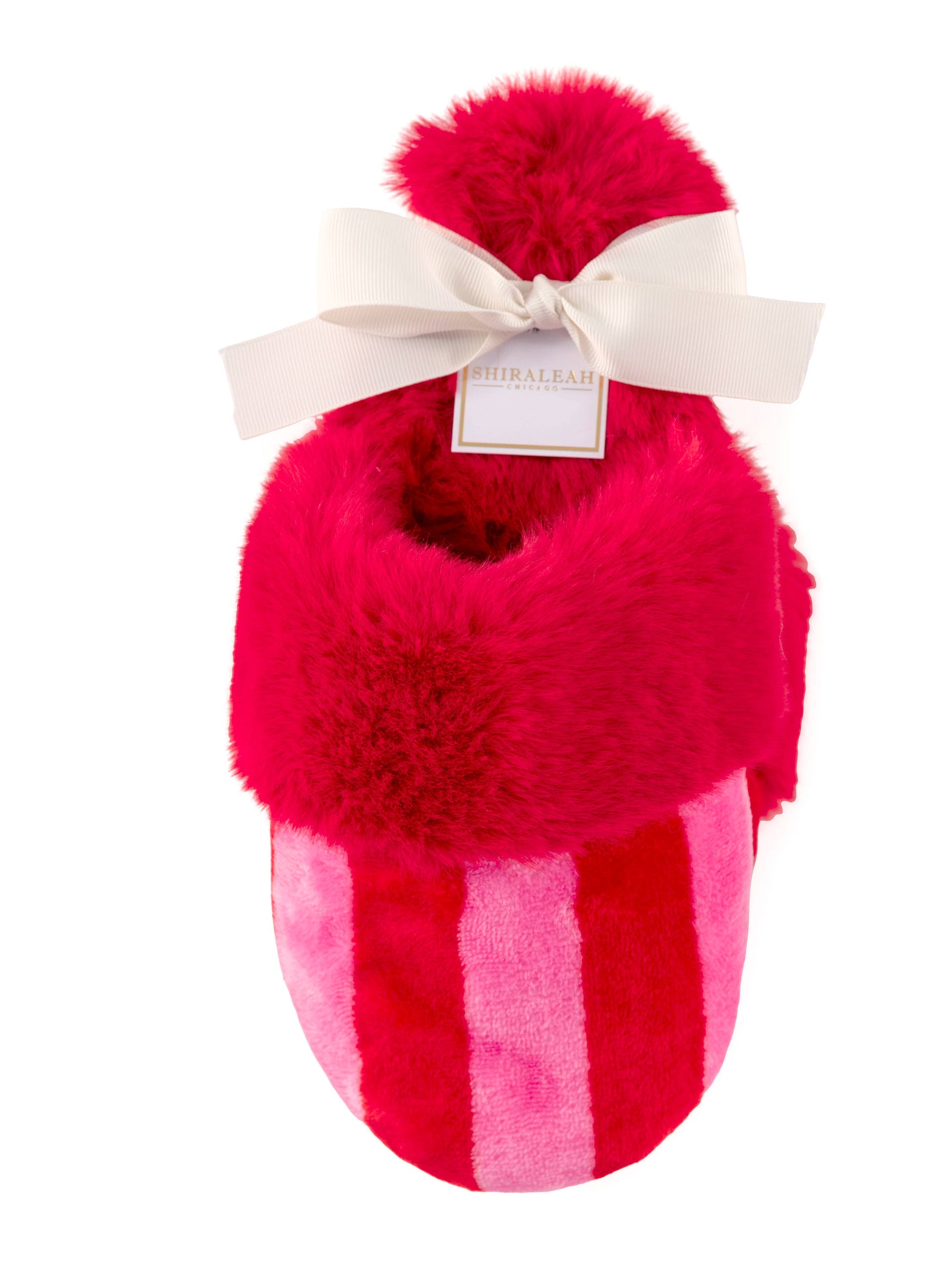 COZY STRIPED SLIPPERS