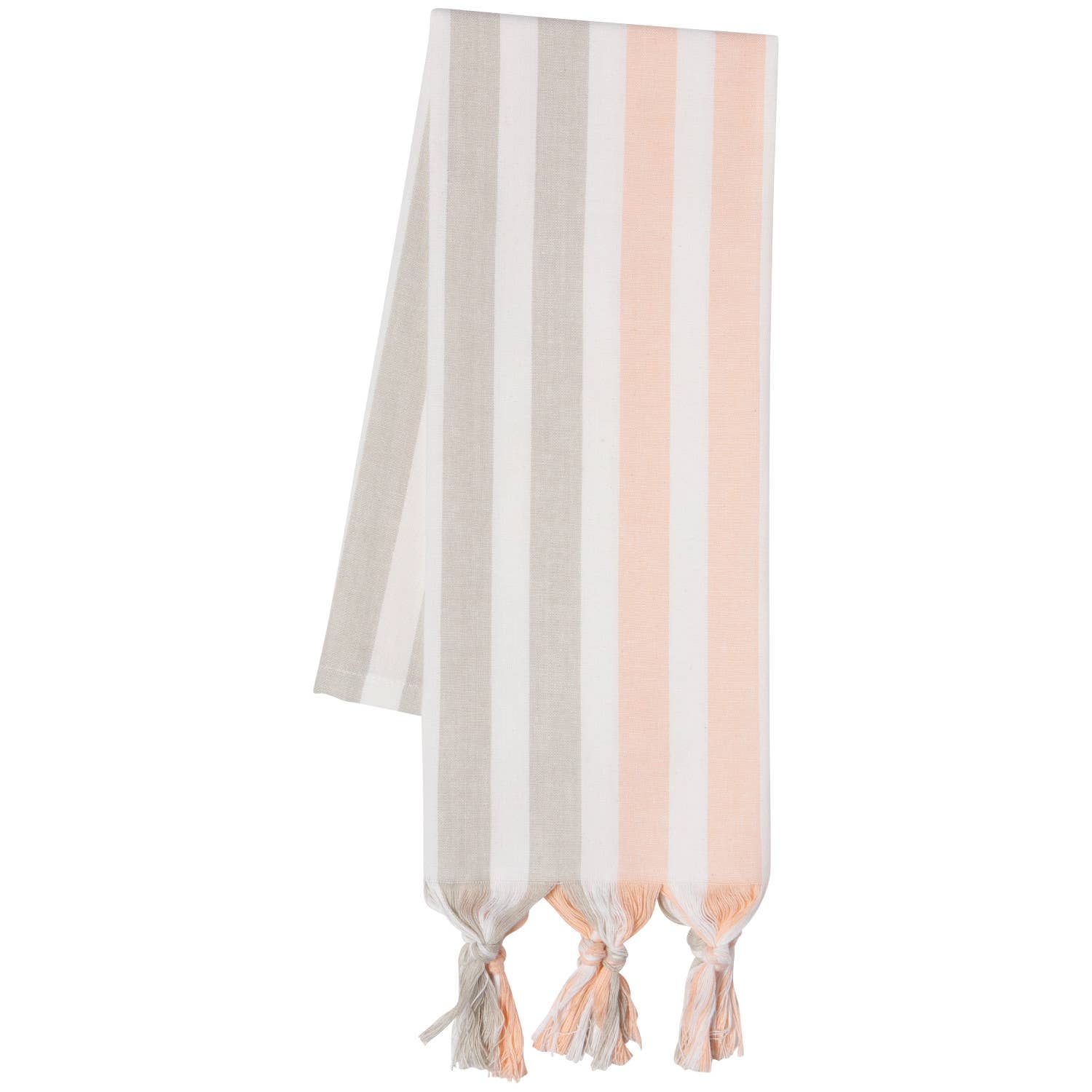 Dove Gray Nectar Cabana Stripe Dishtowel