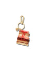 Hand-painted Bow Bookstack Bag Charm + Keychain
