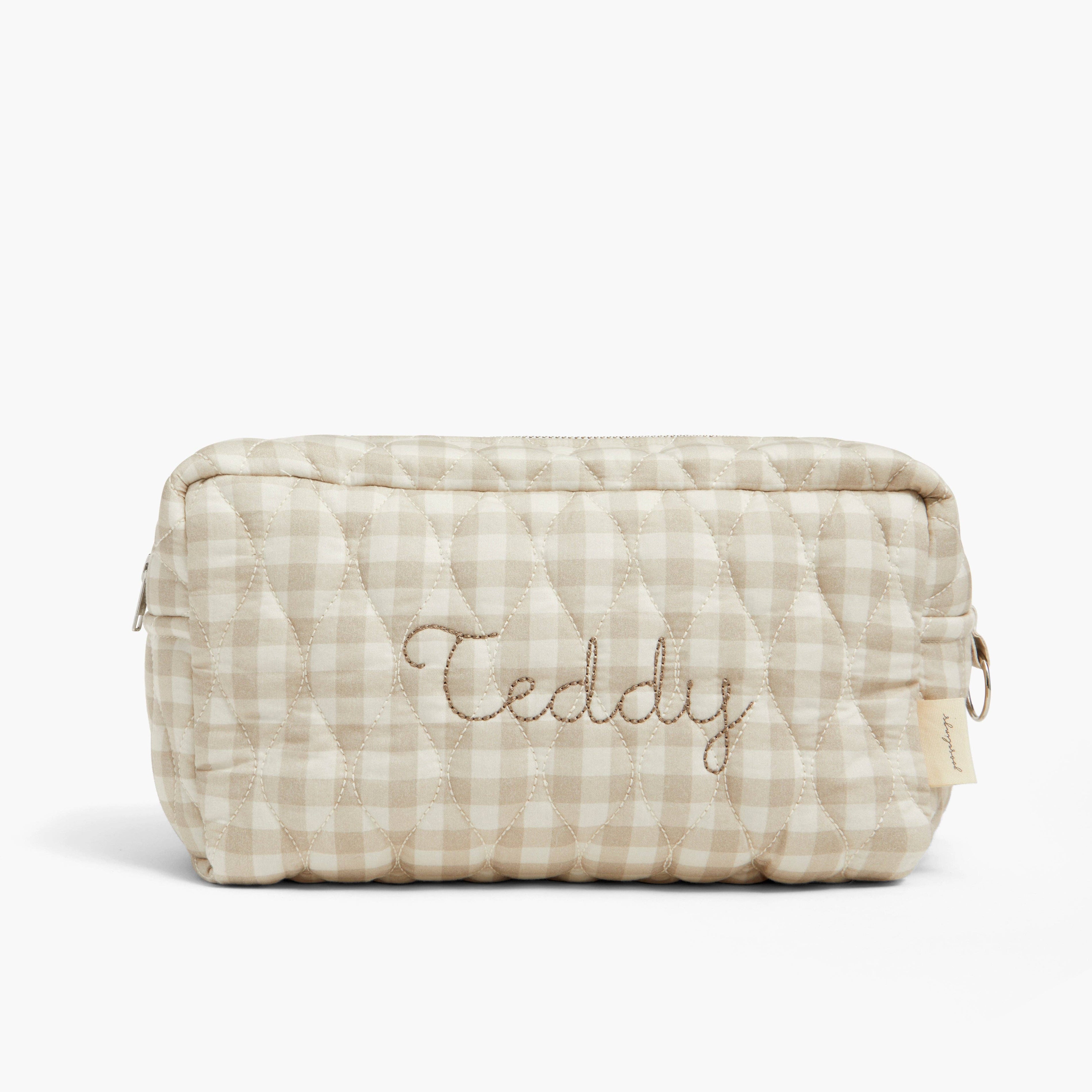 Toddler Pouch Beige Gingham