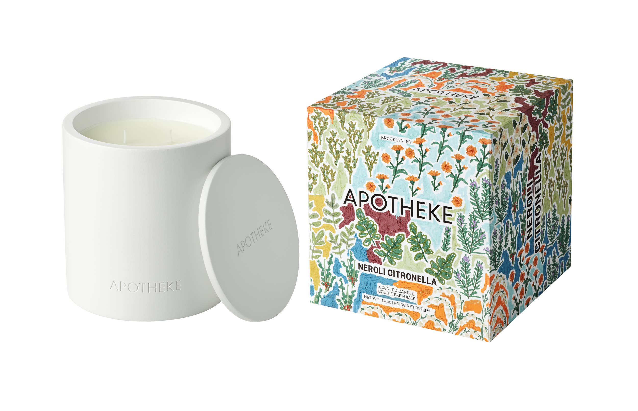 2-Wick Concrete Candle
