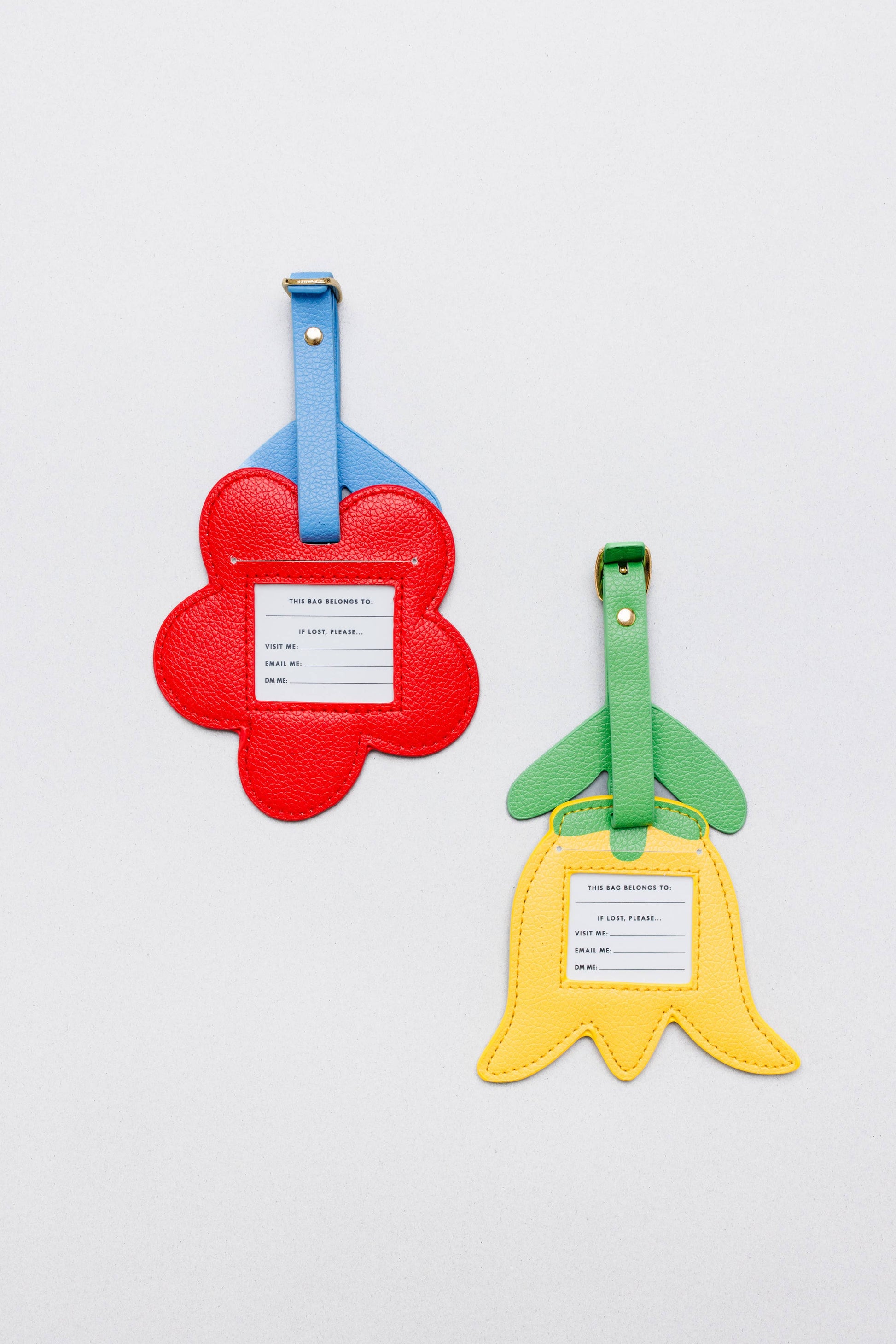Novelty Luggage Tag Set, Flowers