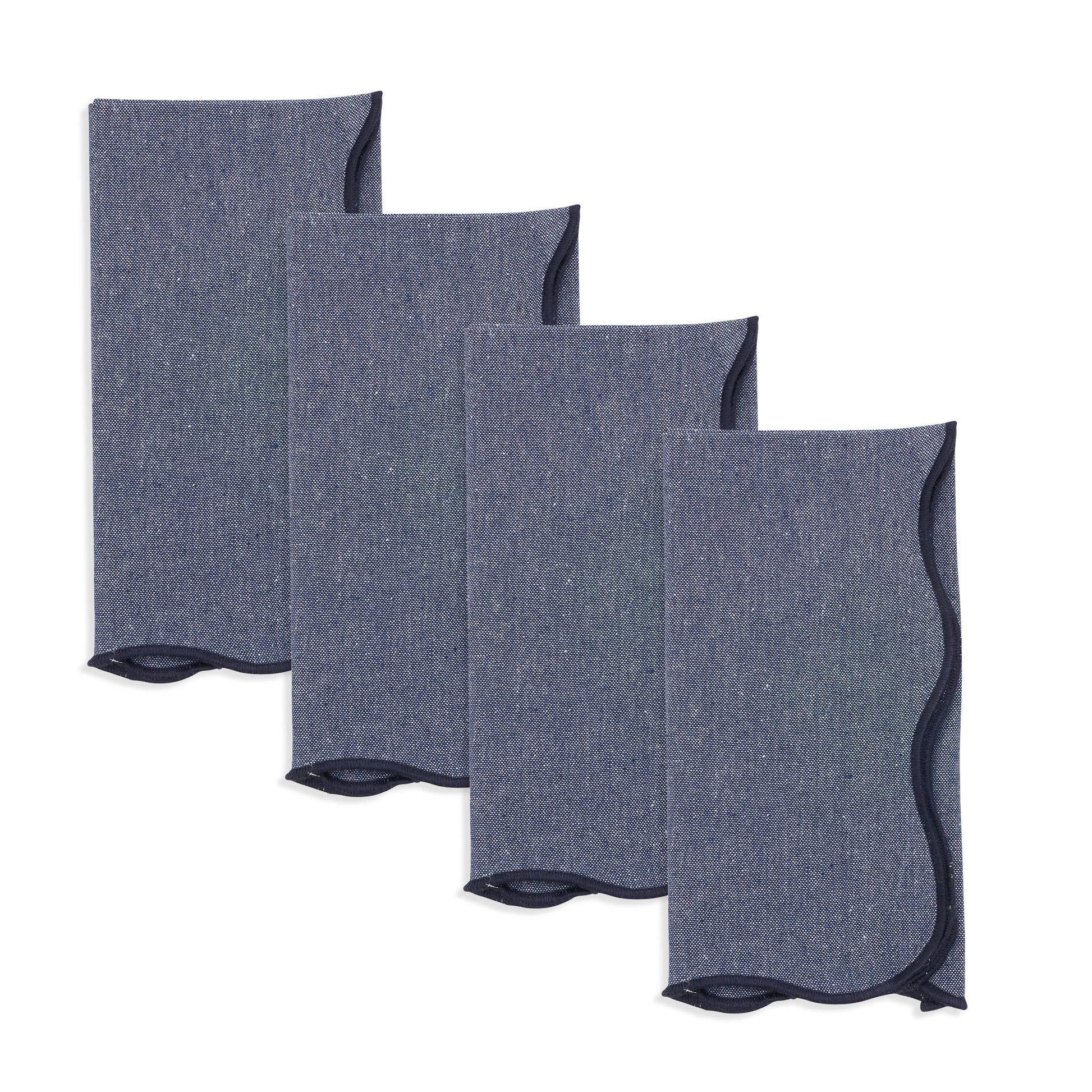 Eco Chic Scallop Napkin| Set of 4