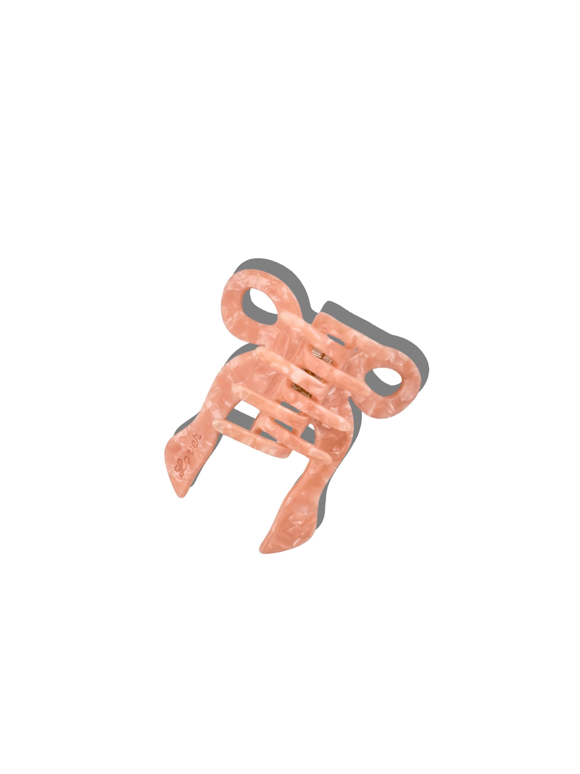 Hand-painted Coquette Bow Claw Hair Clip | Eco-Friendly