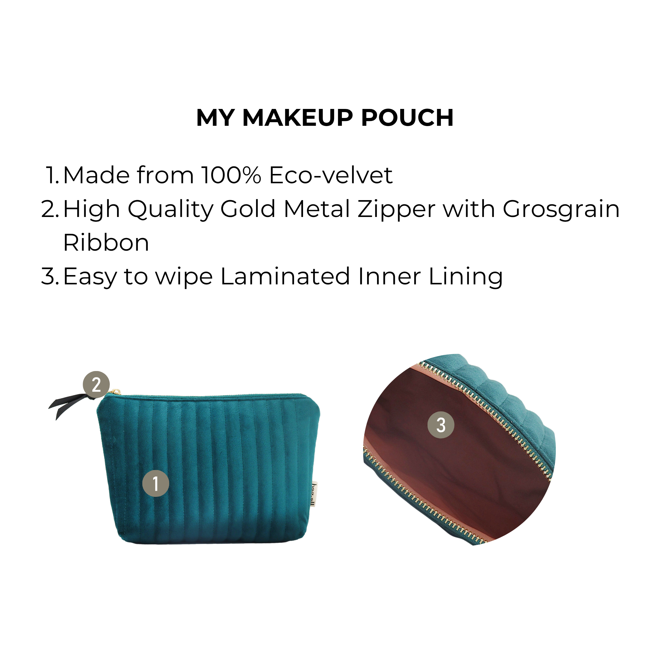 My Makeup Velvet Pouch